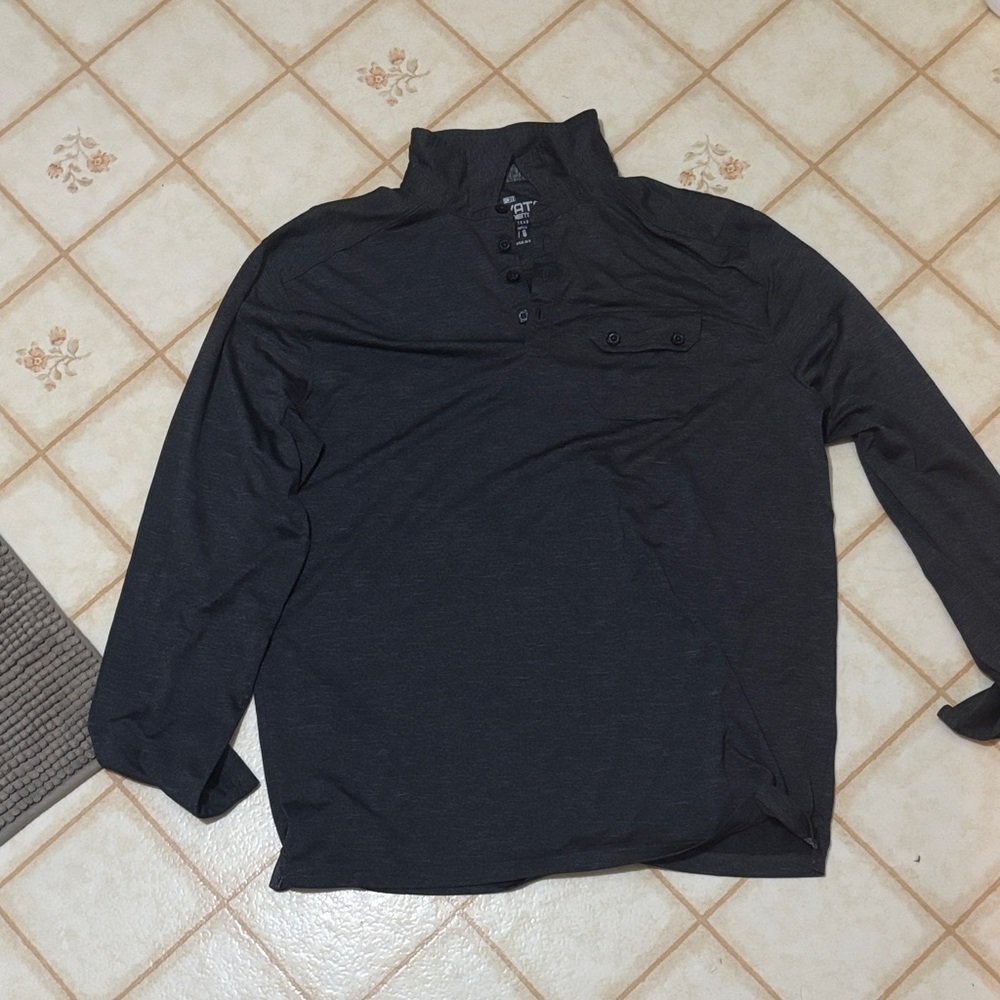 Men's Black Long Sleeve Shirt